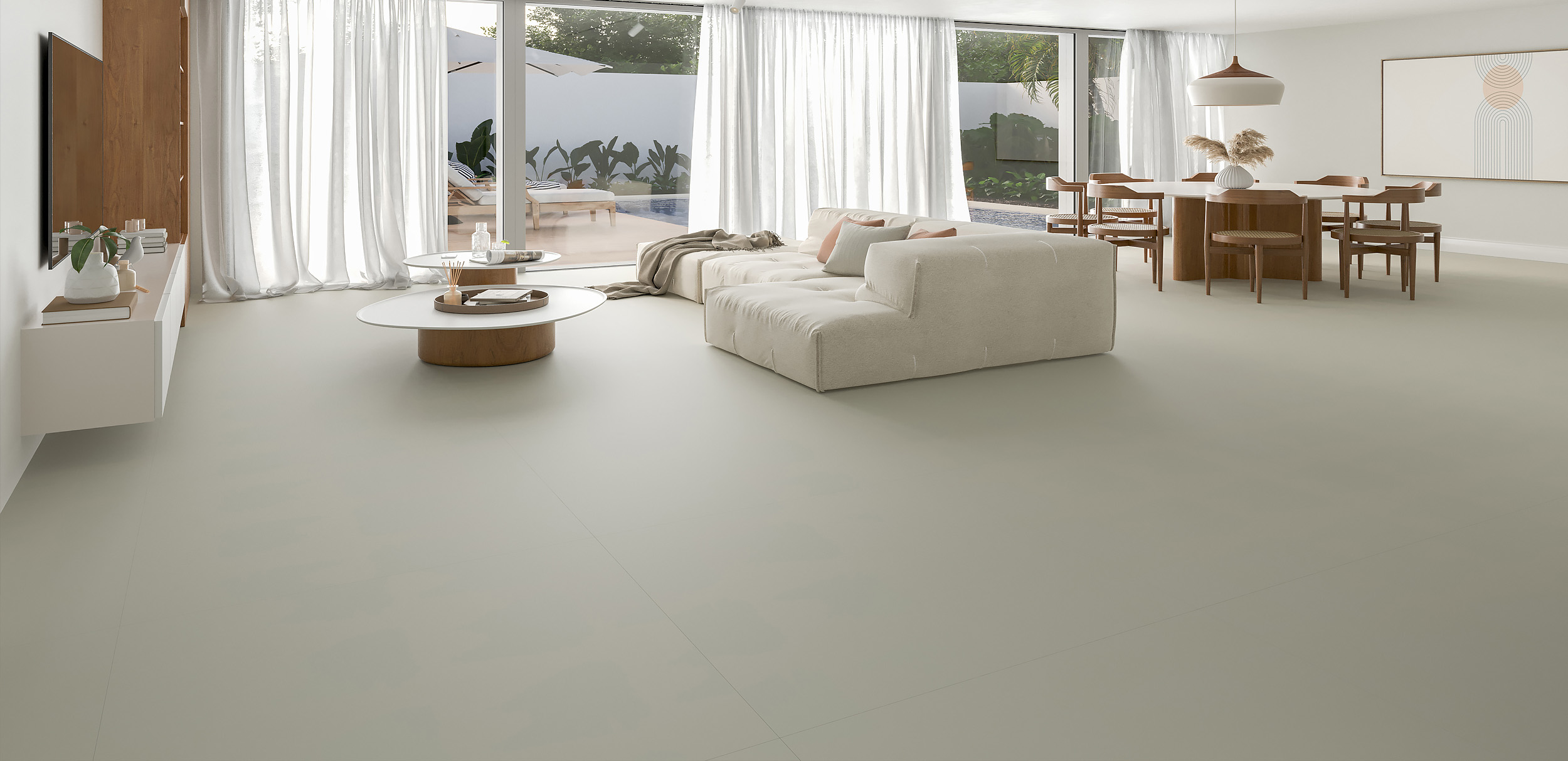 Piso vinílico para áreas internas